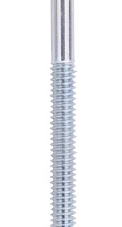 ProSource LR273 Eye Bolt, 6 mm Thread, Machine Thread, 3 in L Thread, 31/32 in Dia Eye, 143 lb Working Load, Steel, Zinc Sells in Quantity of 20