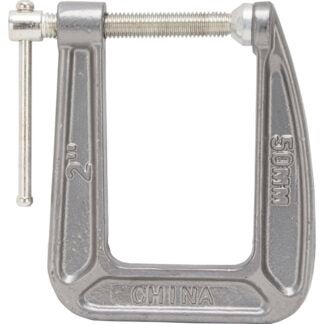 Vulcan 38-123 C-Clamp, 2 in Max Opening Size, 3-1/5 in D Throat, Steel Body, Gray Body