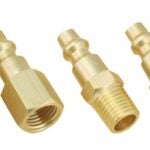 ProSource DZA019 Hose Coupler Set, 1/4 in, MNPT, Brass, Brass