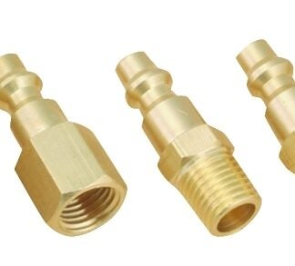 ProSource DZA019 Hose Coupler Set, 1/4 in, MNPT, Brass, Brass