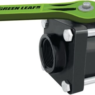 Green Leaf V150FP Ball Valve, 1-1/2 in Connection, Female NPT, 150 psi Pressure, Manual Actuator, Polypropylene Body