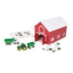 John Deere Toys 47333 1:64 Red Barn Playset, 3 years and Up, 24-Piece