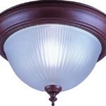 Boston Harbor RF04 Single Light Flush Mount Ceiling Fixture, 120 V, 60 W, 1-Lamp, A19 or CFL Lamp, Sienna Fixture