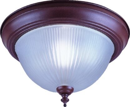 Boston Harbor RF04 Single Light Flush Mount Ceiling Fixture, 120 V, 60 W, 1-Lamp, A19 or CFL Lamp, Sienna Fixture