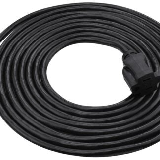 PowerZone OR502615 Extension Cord, 16/3 AWG Cable, 15 ft L, 13 A, Black