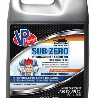 VP Racing Fuels Sub-Zero VP7110004 Synthetic 2T Snowmobile Oil, 1 gal