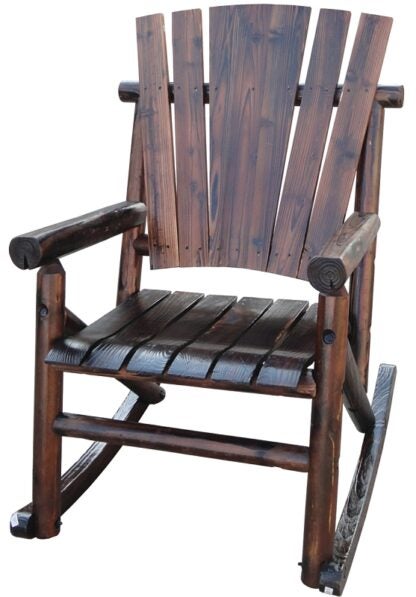 Leigh Country TX 93860 Single Rocker, 29.52 in W, 44-1/2 in H, 300 lb Capacity, Wood Frame