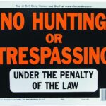 Hy-Ko Hy-Glo Series 3011 Identification Sign, No Hunting/Trespassing, Fluorescent Orange Legend, Plastic Sells in Quantity of 10