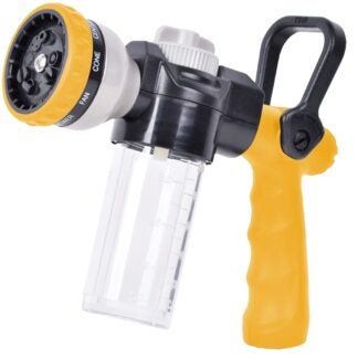 Landscapers Select C7508 Spray Nozzle, Female, Zinc Alloy/TPR, Silver/Yellow