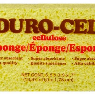 Duro-Cel 03040 Sponge, 6 in L, 4 in W, 3/4 in Thick, Cellulose, Yellow