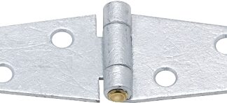 National Hardware N128-249 Strap Hinge, 1.61 in W Frame Leaf, Steel, Screw Mounting, 60 lb