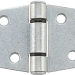 National Hardware N128-322 Strap Hinge, 2.43 in W Frame Leaf, Steel, Screw Mounting, 20 lb