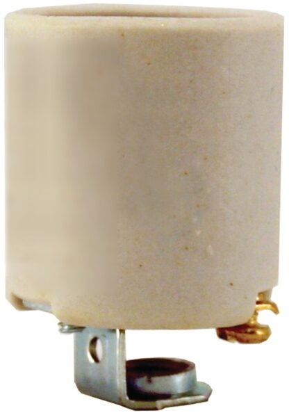 Atron LA938 Lamp Socket, 250 V, 660 W, Porcelain Housing Material, White