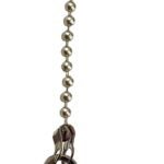 Atron FA124 Beaded Soccer Ball Pull Chain, 12 in L Chain, Nickel