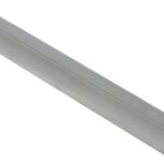 Stanley Hardware 4203BC Series N258-327 Angle Stock, 1-1/2 in L Leg, 96 in L, 1/16 in Thick, Aluminum, Mill