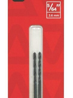 Task T40564 Drill Bit, 5/64 in Dia, 2/PK