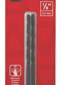 Task T40018 Drill Bit, 1/8 in Dia, 3/8 in Dia Shank, Reduced Shank