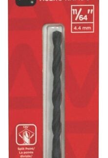 Task T41164 Drill Bit, 11/64 in Dia, 1/PK