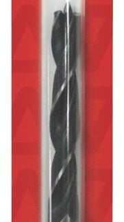 Task T56012 Dowel Drill Bit, 1/2 in Dia, Wide Flute, 3/8 in Dia Shank, Reduced Shank