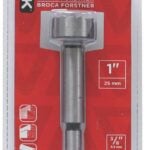 Task T22607 Forstner Bit, 1 in Dia, 3/8 in Dia Shank, Hex Shank