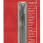 Task T22052 Pilot Drill Bit, 7/16 in Shank, 1/4 in Dia Bit, Hex Shank