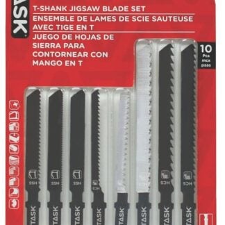 Task T23177 Jig Saw Blade Set, 10-Piece, T-Shank, HCS