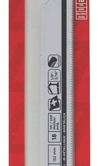 Task T22217 Reciprocating Saw Blade, 6 in L, 18 TPI, 1/PK