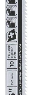 Task T22209B Reciprocating Blade, 6 in L, 10 TPI