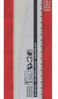 Task T23206C Reciprocating Blade, 7/8 in W, 6 in L, 8/10 TPI