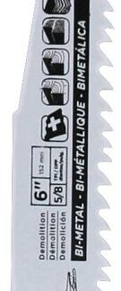 Task T23205 Reciprocating Saw Blade, 7/8 in W, 6 in L, 5/8 TPI