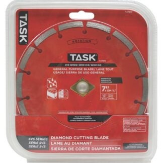 Task SVS Series T27410 Saw Blade, 7 in Dia, 5/8 in Arbor, Diamond Cutting Edge, Applicable Materials: Brick, Concrete