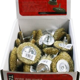 Task T22630 Wire Wheel and Cup Brush Kit, 1/4 in Arbor/Shank, Steel Bristle Sells in Quantity of 30