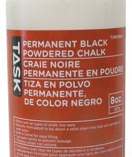 Task T2609BLK Powdered Chalk, Black, Permanent