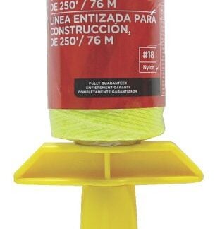 Task T27110 Construction Line Reel, 250 ft L Line, Fluorescent Yellow Line