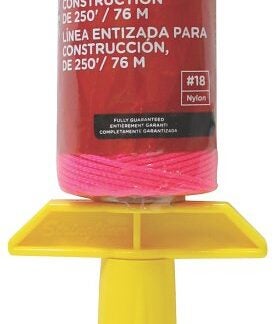 Task T27112 Construction Line Reel, 250 ft L Line, Fluorescent Pink Line