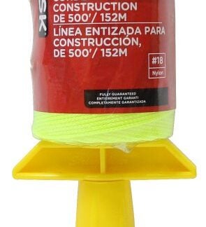 Task T27210 Construction Line Reel, 500 ft L Line, Fluorescent Yellow Line