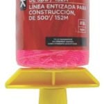 Task T27212 Construction Line Reel, 500 ft L Line, Fluorescent Pink Line