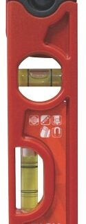 Task T58019 Torpedo Level, 9 in L, Magnetic, Polycarbonate