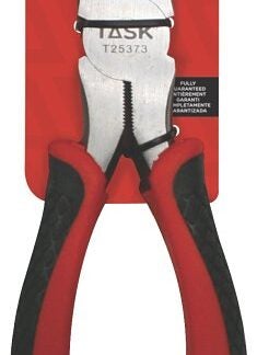 Task T25373 Linesman Plier, 8 in OAL, Soft Touch Grip Handle