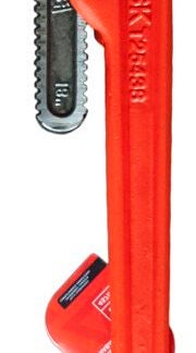 Task T25438 Pipe Wrench, 18 in L, Milled Jaw, Steel, I-Beam Handle