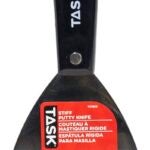 Task T37853 Stiff Putty Knife, 4 in W Blade, HCS Blade, Nylon Handle