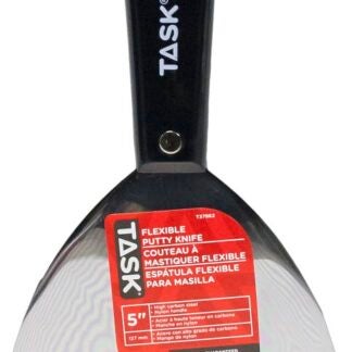 Task T37862 Flexible Putty Knife, 5 in W Blade, HCS Blade, Nylon Handle