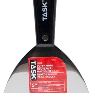 Task T37863 Stiff Putty Knife, 5 in W Blade, HCS Blade, Nylon Handle