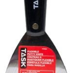 Task T37924 Flexible Putty Knife with Hammer Cap, 4 in W Blade, HCS Blade, Nylon Handle