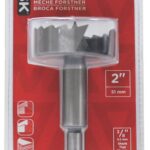 Task T22615 Forstner Bit, 2 in Dia, 3/8 in Dia Shank, Hex Shank