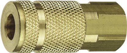 Tru-Flate 13-335 Coupler, 1/4 in, FNPT, Brass