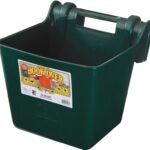 Little Giant HF15GREEN Hook Over Feeder, 15 qt Volume, Polyethylene, Green