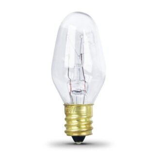 Feit Electric BP4C7/4/CAN Incandescent Bulb, 4 W, C7 Lamp, Candelabra E12 Lamp Base, 2700 K Color Temp Sells in Quantity of 6