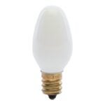 Feit Electric BP4C7/W/4/CAN Incandescent Bulb, 4 W, C7 Lamp, Candelabra E12 Lamp Base, 2700 K Color Temp Sells in Quantity of 6