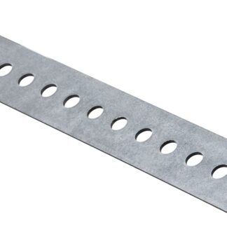 National Hardware N180-133 Slotted Flat Stock, 1-3/8 in W, 48 in L, 0.074 in Thick, Steel, Galvanized, G60 Grade